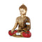 Brass Big Buddha Statue Life Sign Earth Touching Sitting Idol Bhumisparsha Buddhism-Bts218