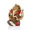 Brass Handmade Ganesha Statue With Work Of Colorful Stones Gts202