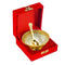 Royal Gold & Silver Plated Bowl Set With Spoon & Beautiful Red Velvet Box (Set Of 1 Pcs) Dfbs137