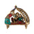 Brass Radha Krishna on Couch Decorative Showpiece