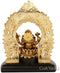 Brass Ganpati Bappa Idol on Royal Throne Decorative Statue