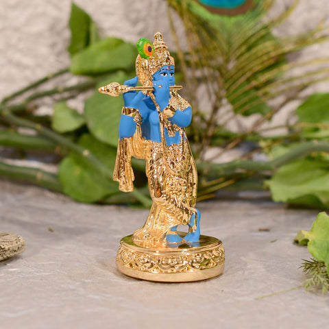 Ceramic Lord Krishna Idol Kmas111