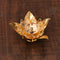 Brass Crystal Lotus Shape Diya Deepak With Gift Box-Dfbs198