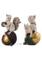 Resin Squirrels Showpiece for Decoration (Set of 2)