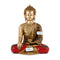 Brass Big Buddha Statue Life Sign Earth Touching Sitting Idol Bhumisparsha Buddhism-Bts218