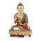 Brass Buddha Statue Teaching Vitarka Sitting Buddhism Idol,Multicolour-Bts216