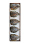 Metal Leaf Frame Mounted Wall Hanging Showpiece