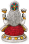 Brass Silver Finish Idol of Goddess Laxmi Decorative Statue 