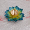 Kamal Diya Deepak Lotus Brass Diyas Oil Lamp Pooja, Diwali Gifts-Dfbs201-Blue