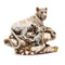 Tiger Statue with Family Animal Polyresin Figurine 