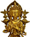 Brass Maitreya Buddha Idol Showpiece Statue