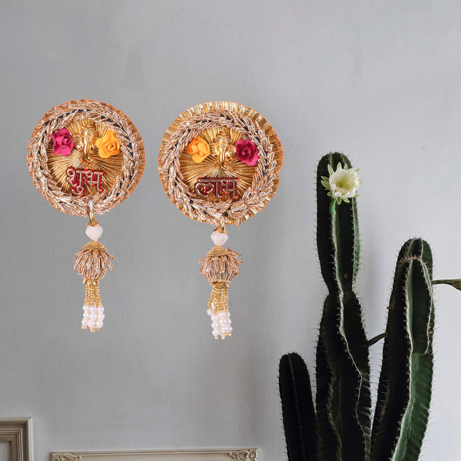 Shubh Labh Door Wall Hanging Decorative Bandarwal