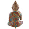 Large Buddha Brass Statue in Abhaya Mudra Colorful Idol