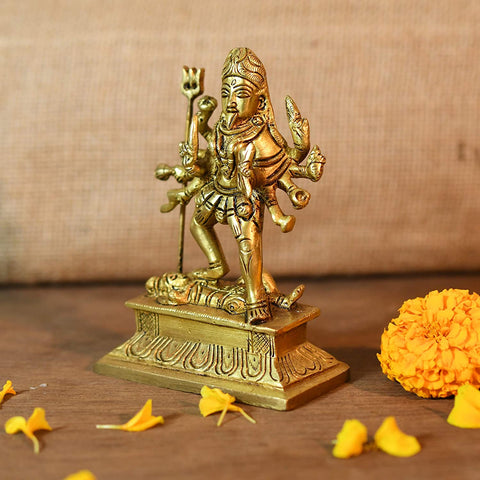 Goddess Kali/Kalka Maa Rudra Avatar Sculpture Brass Statue