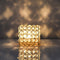 Metal Golden Crystal Lantern Tealight Candle Holder Stand Showpiece 