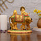 Colorful Radha Krishna Standing With Kamdhenu Cow Showpiece Rkbs110