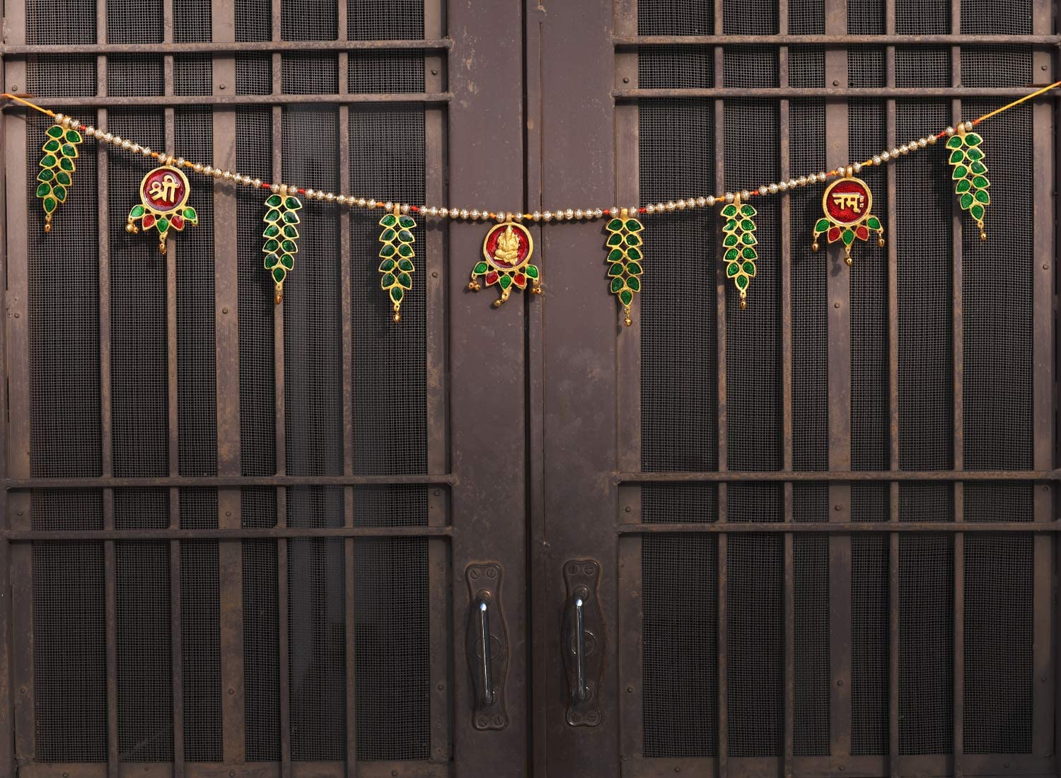 Auspicious Bandarwal/Toran Decorative Metal Door Hanging