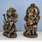 Goddess Lakshmi Ganesha Resin Idol Set