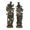 Pair Set of Radha Krishna Statue - Temple Bronze Figurine