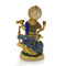 Saraswati Brass Idol with Stone Hand Work