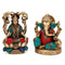 Brass Sitting Laxmi Ganesh Idol Murti Showpiece 