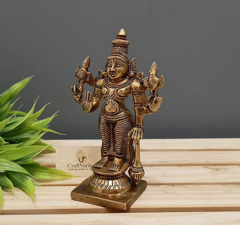Vishnu Decorative Blessing Sculpture Idol Showpiece