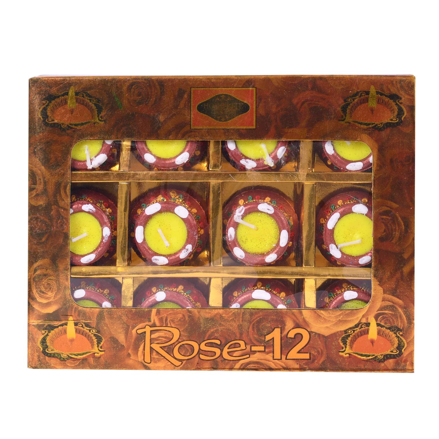 Handmade Wax Clay Mitti Diya for Decoration (Set of 12)