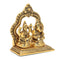 Lakshmi Ganesha Metal Idol Sitting On Base Murti Lgbs168