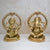 Large Lakshmi Ganesha Brass Idol (8.1 Inches Height), LGBS181