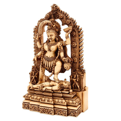 Hindu Goddess Kali Maa Marble Idol - Home Worship Statue