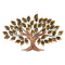 Metal Tree Of Knowledge and Life Mounted Wall Art Decor Showpiece