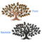 Metal Tree Of Knowledge and Life Mounted Wall Art Decor Showpiece