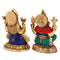 Brass Laxmi Ganesh Set Idol Murti Showpiece 