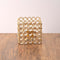 Metal Golden Crystal Lantern Tealight Candle Holder Stand Showpiece 