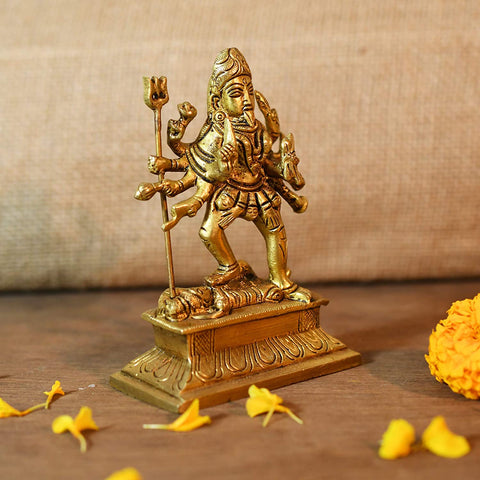 Goddess Kali/Kalka Maa Rudra Avatar Sculpture Brass Statue