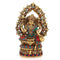 Pair of God-Goddess Lakshmi Ganesha Ring Turquoise Statue