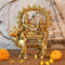 Lord Shiva Parvati Sitting on Nandi Sculpture Brass Statue