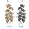 Metal Multicolor Cut Leaf Mounted Wall Hanging Showpiece 