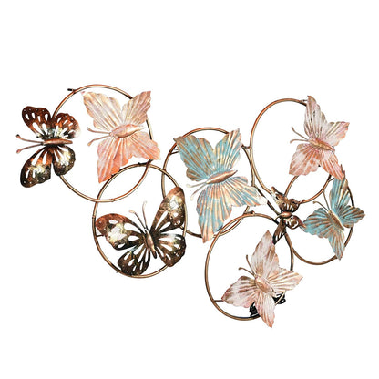 Metal Butterfly With LED Lights Back Wall Hanging Showpiece