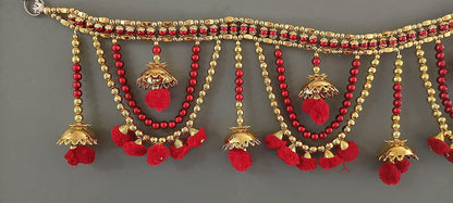 Colorful Beads Pompom Door Hanging Bandarwal