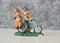 Cute Romantic Love Couple On Cycle Miniature Statue