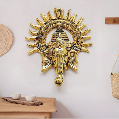 Lord Ganesha Metal Wall Hanging GMW122