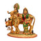 Colorful Radha Krishna Standing With Kamdhenu Cow Showpiece Rkbs110