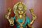 Brass Lakshmi Ji Idol In Blessing Posture Worship Figurine