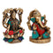 Brass Sitting Laxmi Ganesh Idol Murti Showpiece 