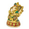 Ganesha Brass Idol with Stone Studded Statue