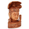 Lord Shiva Head Sculpture Decorative Wooden Idol