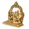 Lakshmi Ganesha Metal Idol Sitting On Base Murti Lgbs168