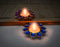 Multicolor Metal Crystal Tea light Candle Holder (Set of 4)