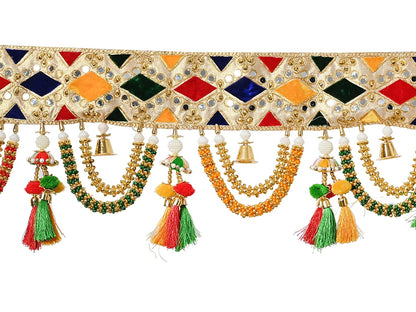 Handmade Colorful Bandarwal For Festive Home Decoration & Gift Toran140